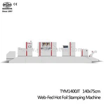 Tlačiarenský stroj na razenie za horúca